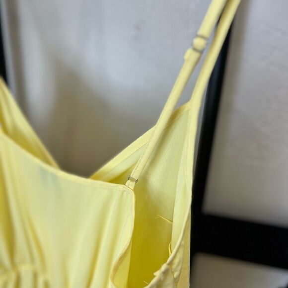 Vero Moda ruffled summer dress yellow size medium - Picture 11 of 16